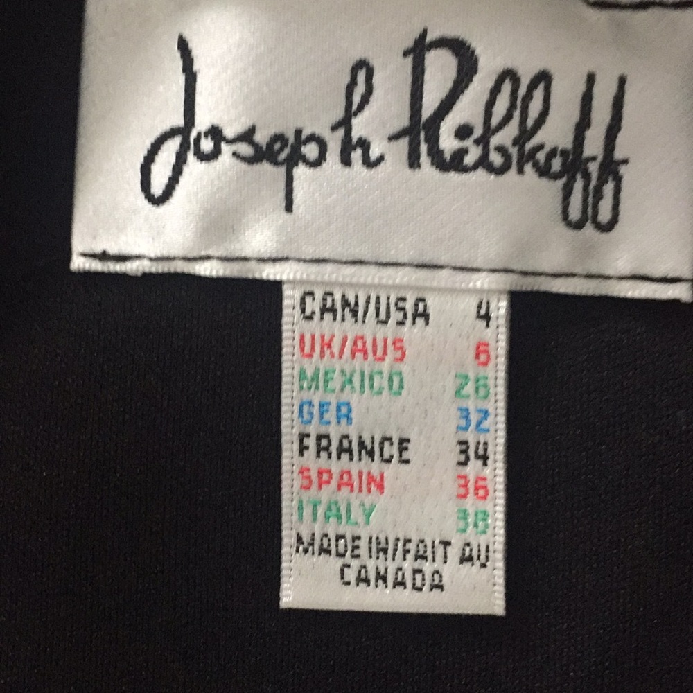 NWT Joseph Ribkoff Black “Robe” Dress - Picture 6 of 7